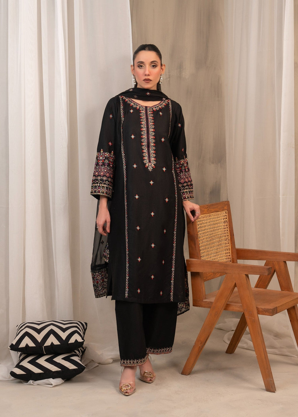 Shehroz Fashion Zarqash Women 3pcs