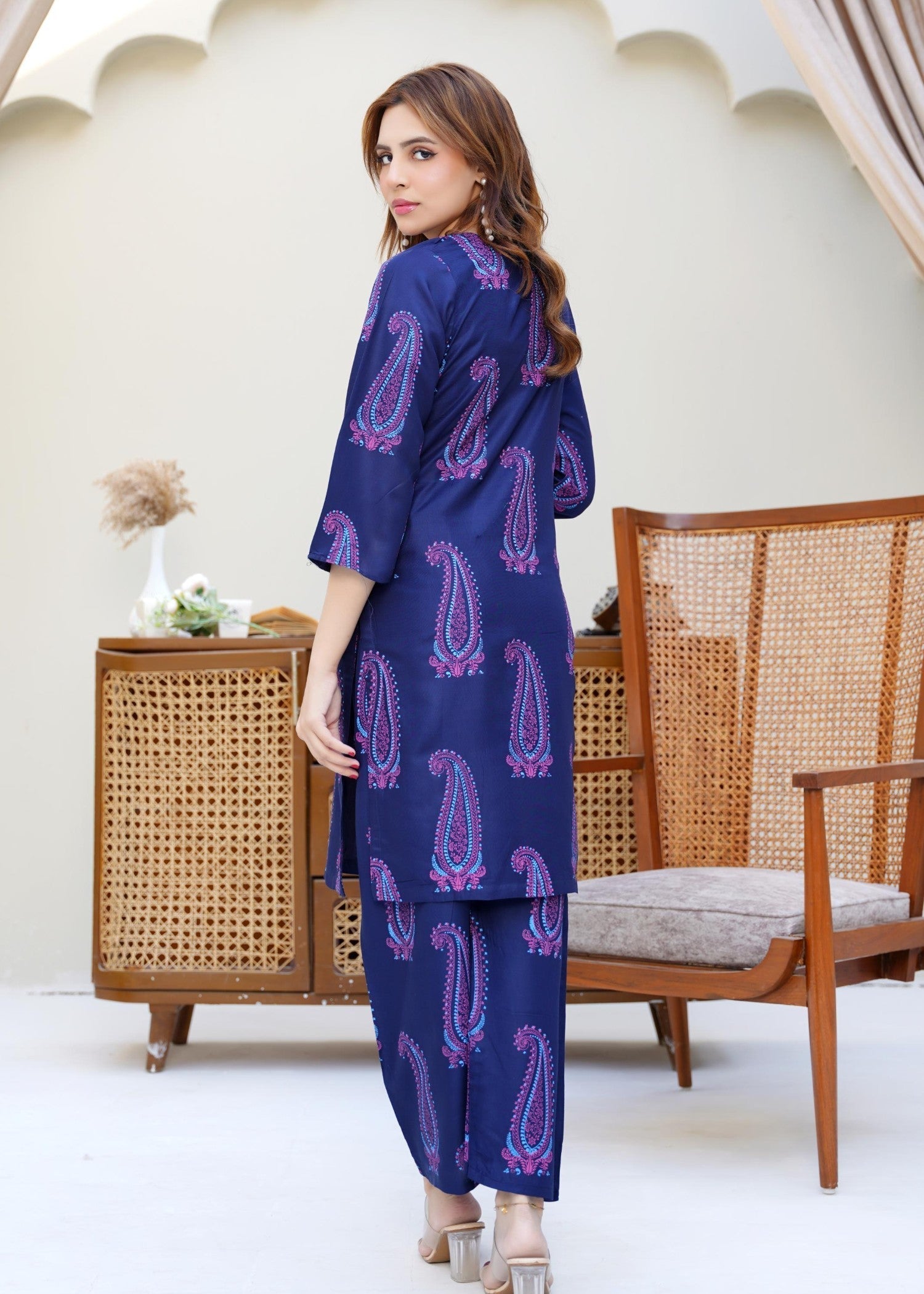 Chaudhary Arts Soha navy blue Women 2pcs