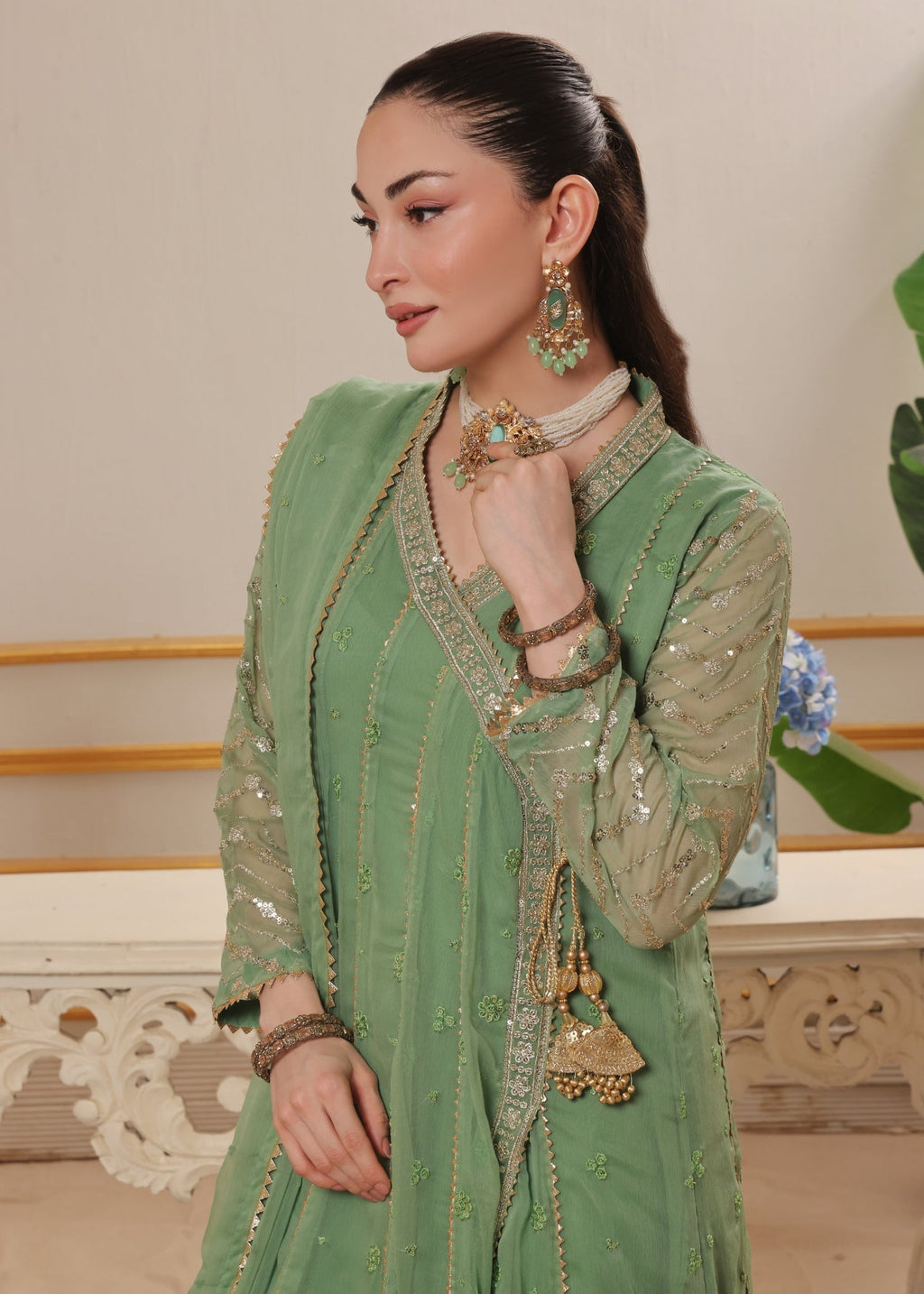 Abaan Zohan NAYAAB Pastel Green Women 3pcs