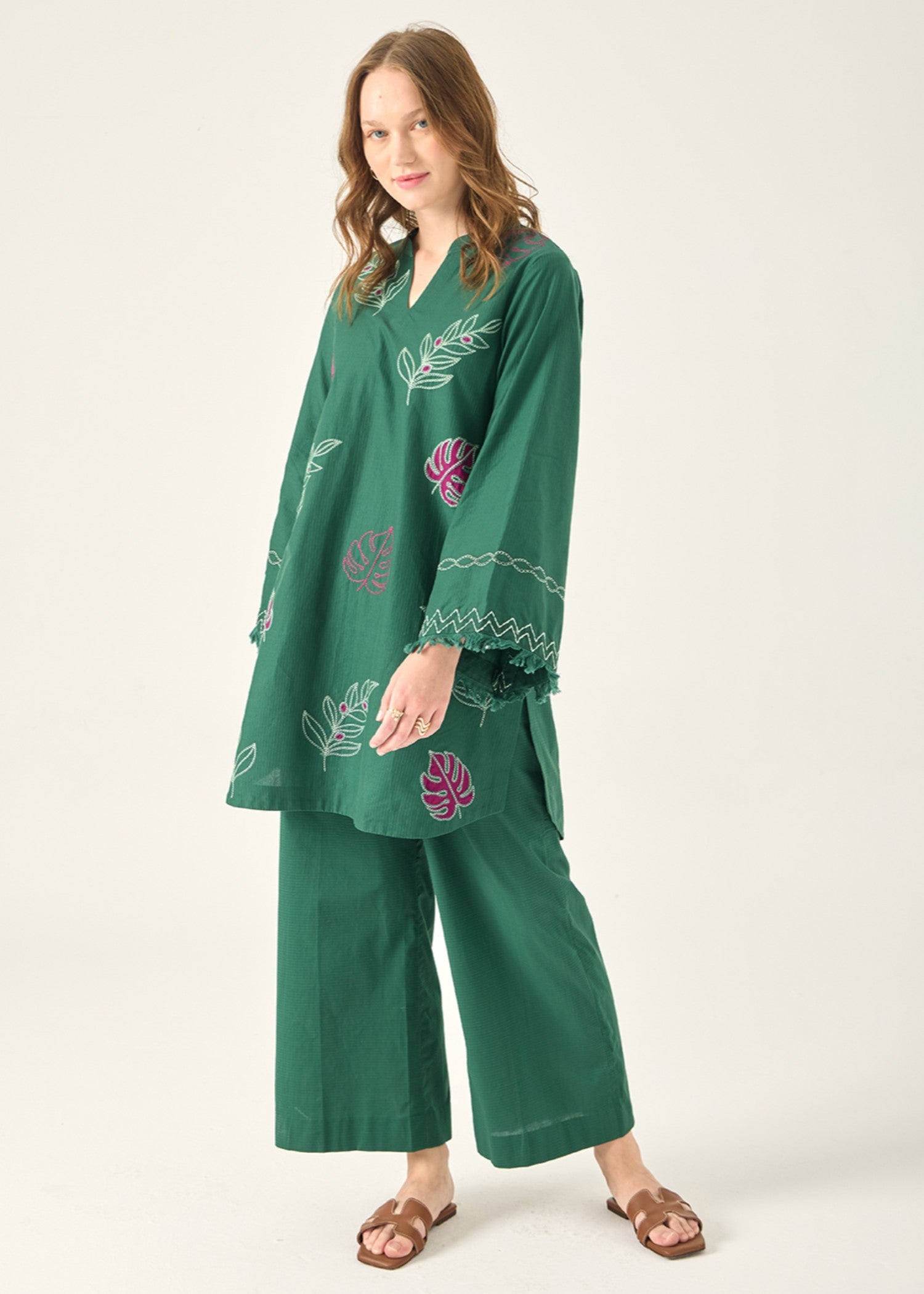 Kiara Evara – Embroidered Co ords Set Women 2pcs