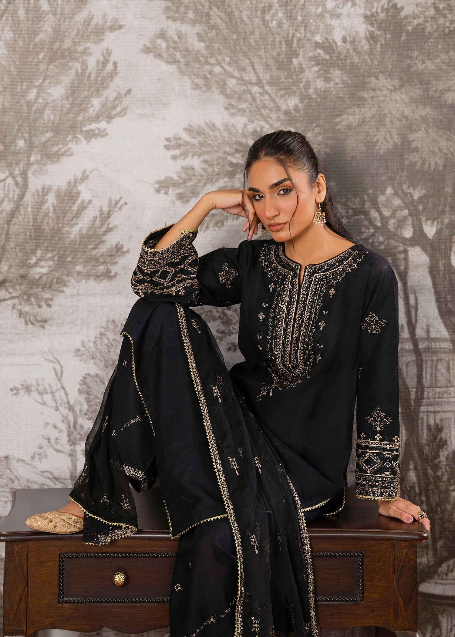 Momin Online Midnight Grace Women 3pcs