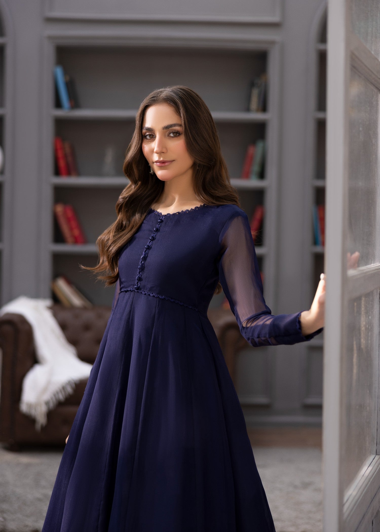 Alyssa NAVY BLUE MAXI ALM05 Women 3pcs