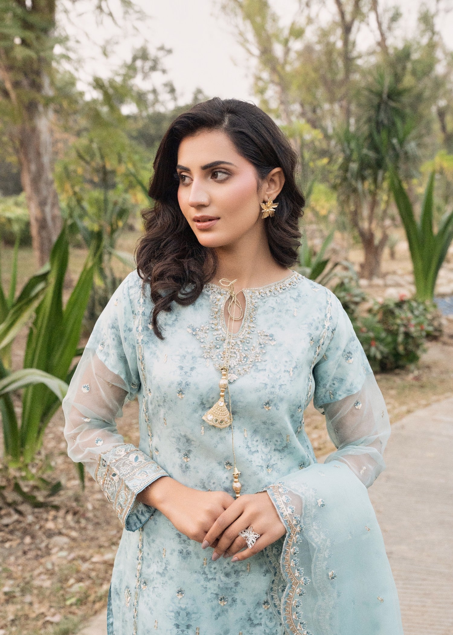 Maira Fashion Silk Sharara Set 77 Women 3pcs