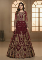 Diara Couture INAYA DF 03 MAROON Women 3pcs