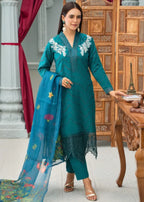 Designer Rack luxury cotton teal Women 3pcs