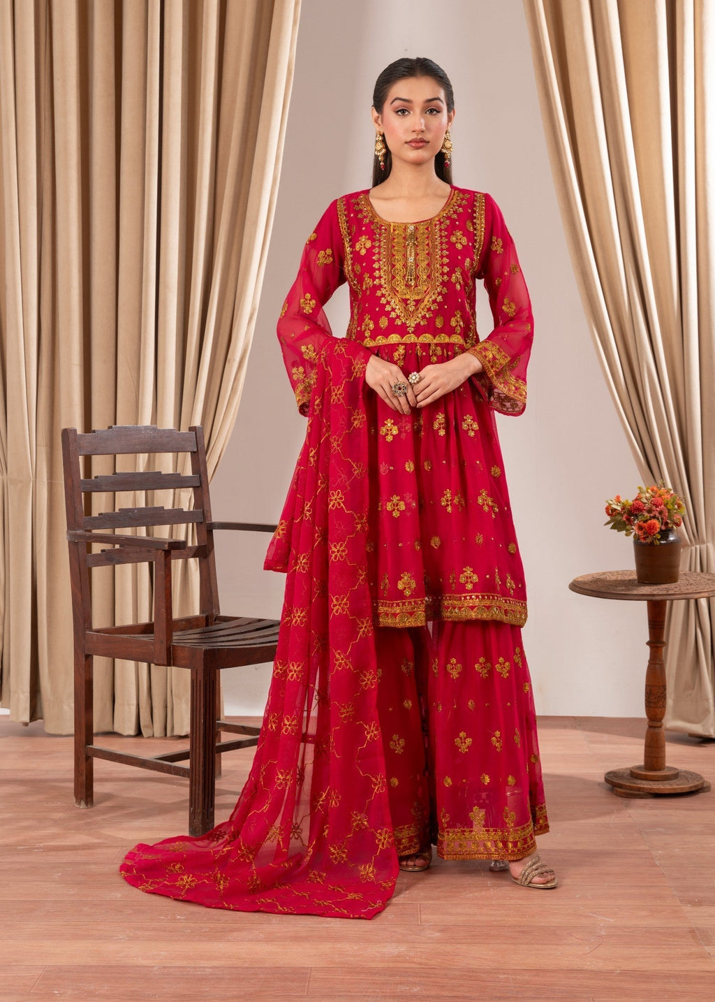 Four Season Boutique DOTTED GARRARA HOTPINK Women 3pcs