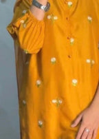 Chaudhary Arts Floral Mustard Women 2pcs