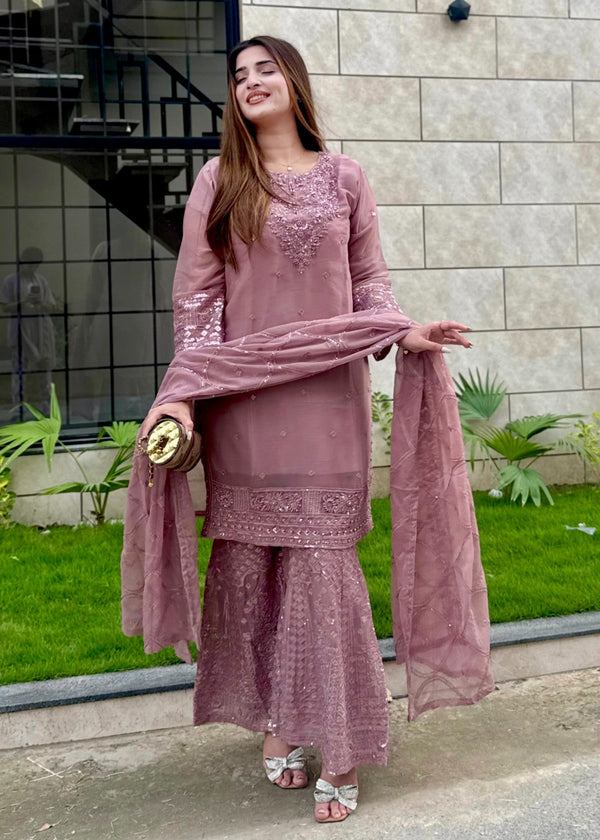 Four Season Boutique AABROOH MAUVE Women 3pcs