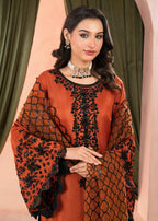 Alliyas_By_Farooqkhalid A 380 Rust Women 3pcs