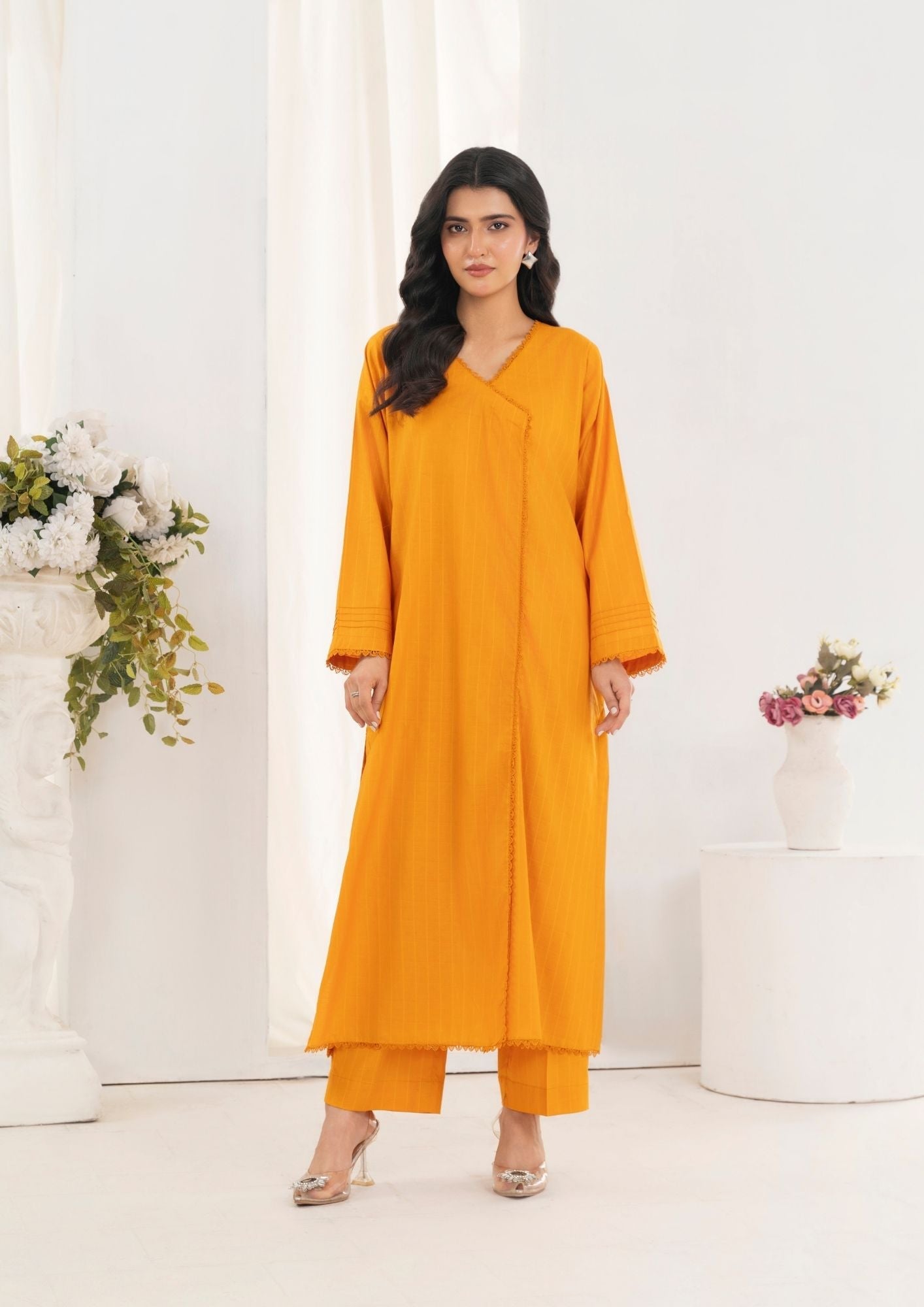 Yolo Pret Cotton Angrakh Set Rozana S25 0012 Women 2pcs