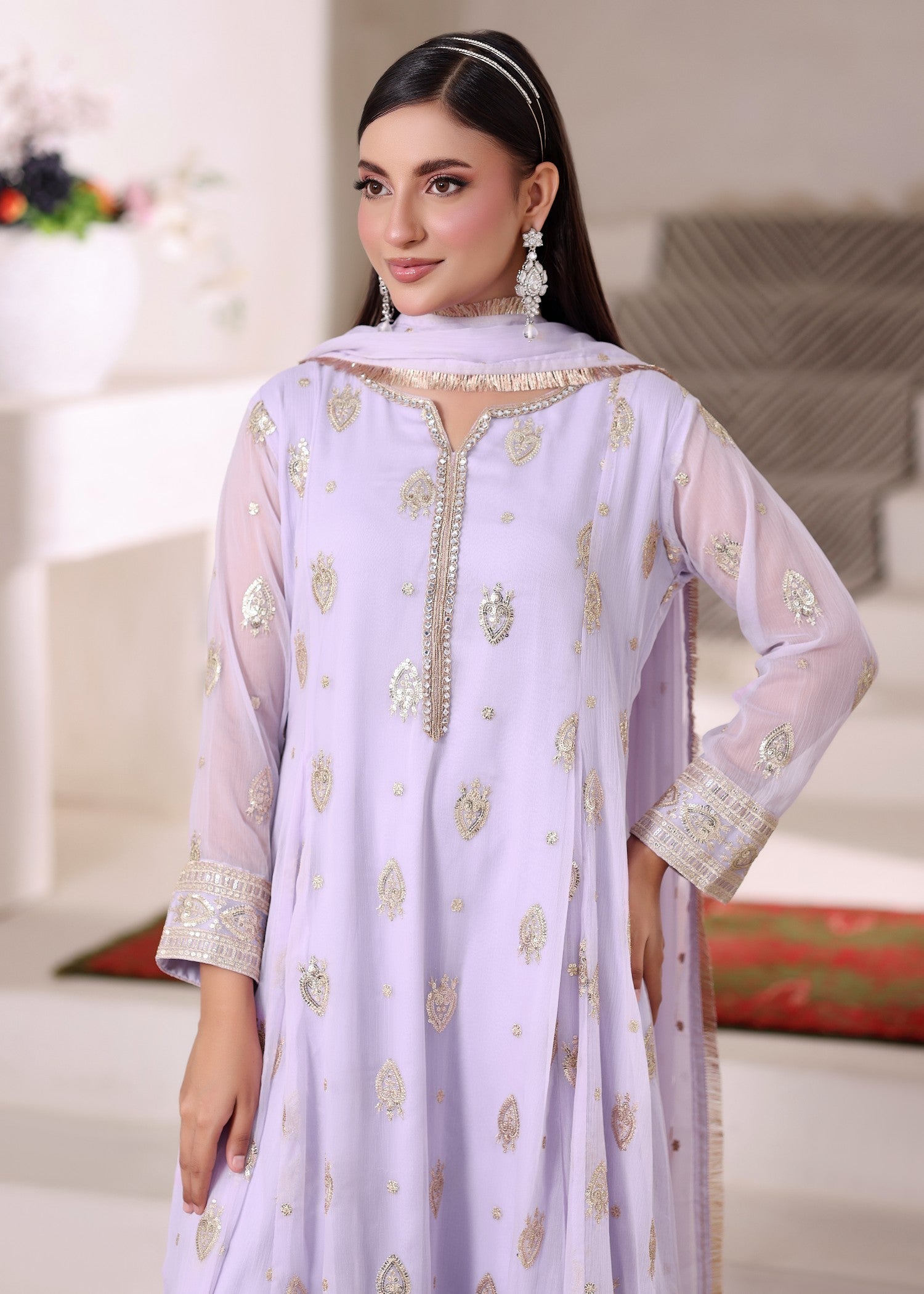 Abaan Zohan Raunak Light Lilac Women 3pcs