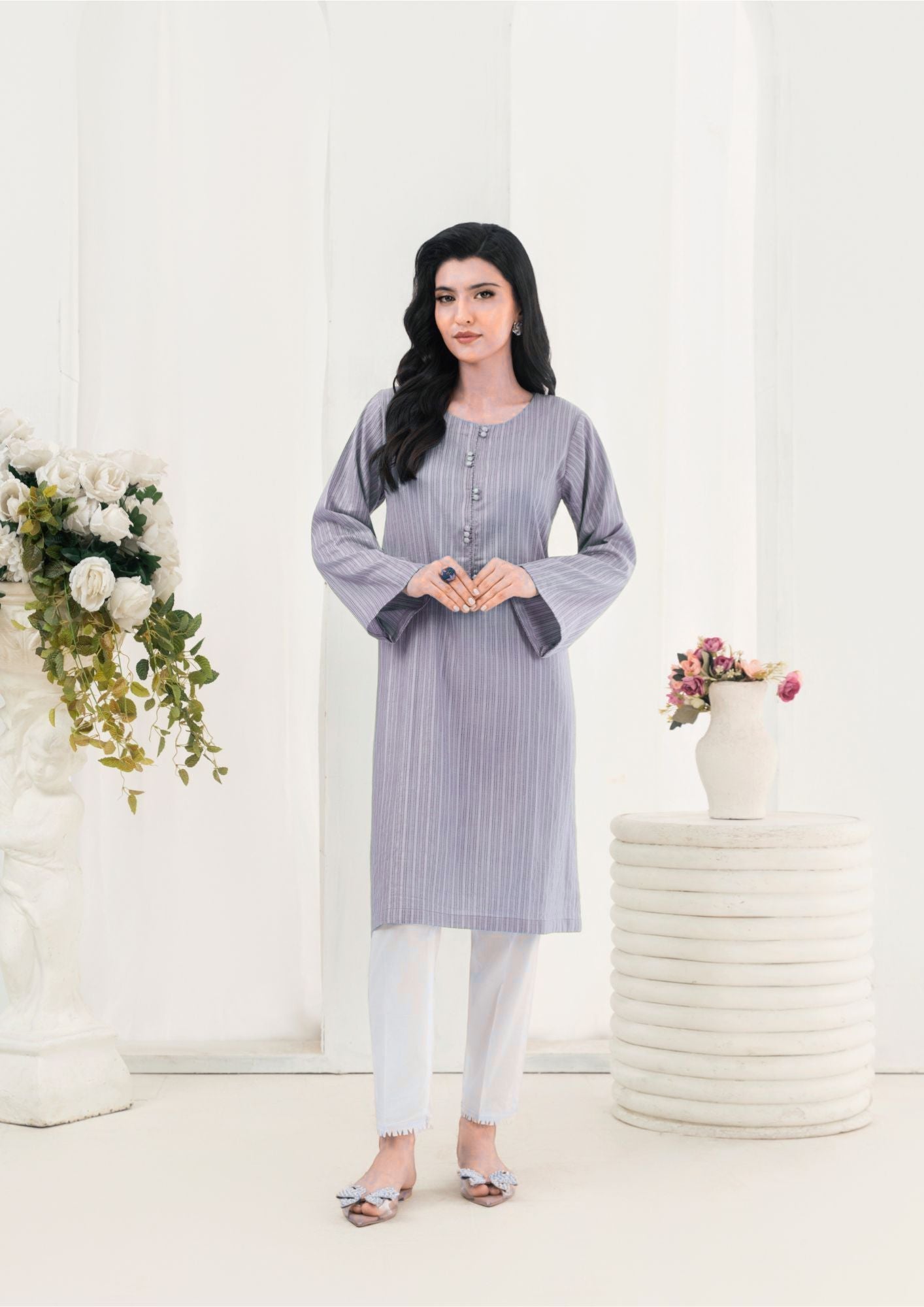 Yolo Pret Bubble Lawn Tunic BLT W25 0003 Women 1pcs