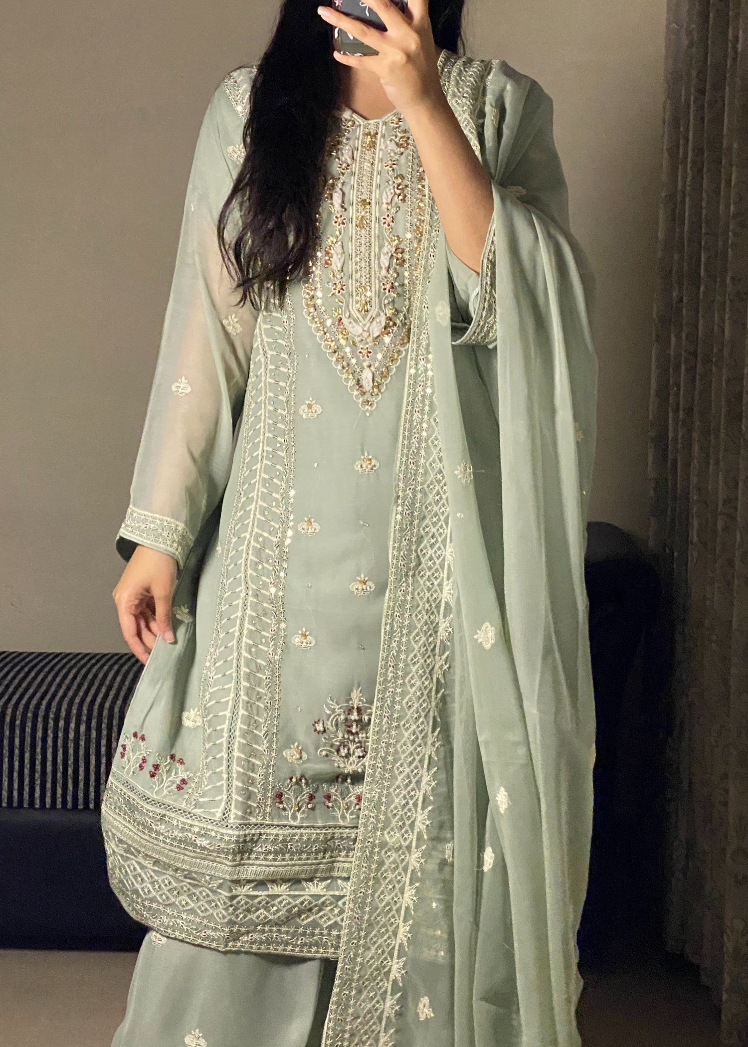 Four Season Boutique AIZAL TEA GREEN Women 3pcs