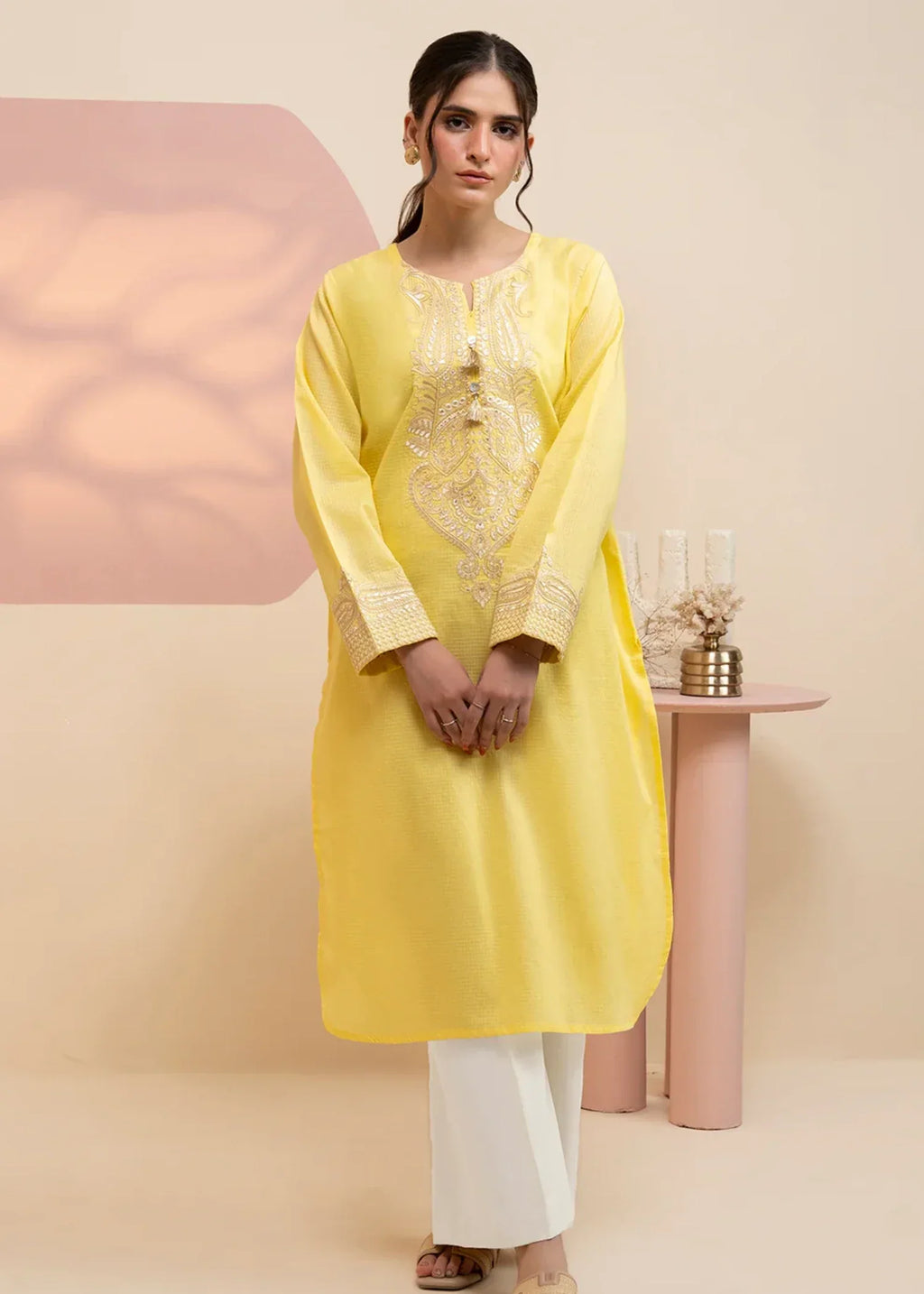 Zellbury WPS 2522558 Light Yellow Women 1pcs