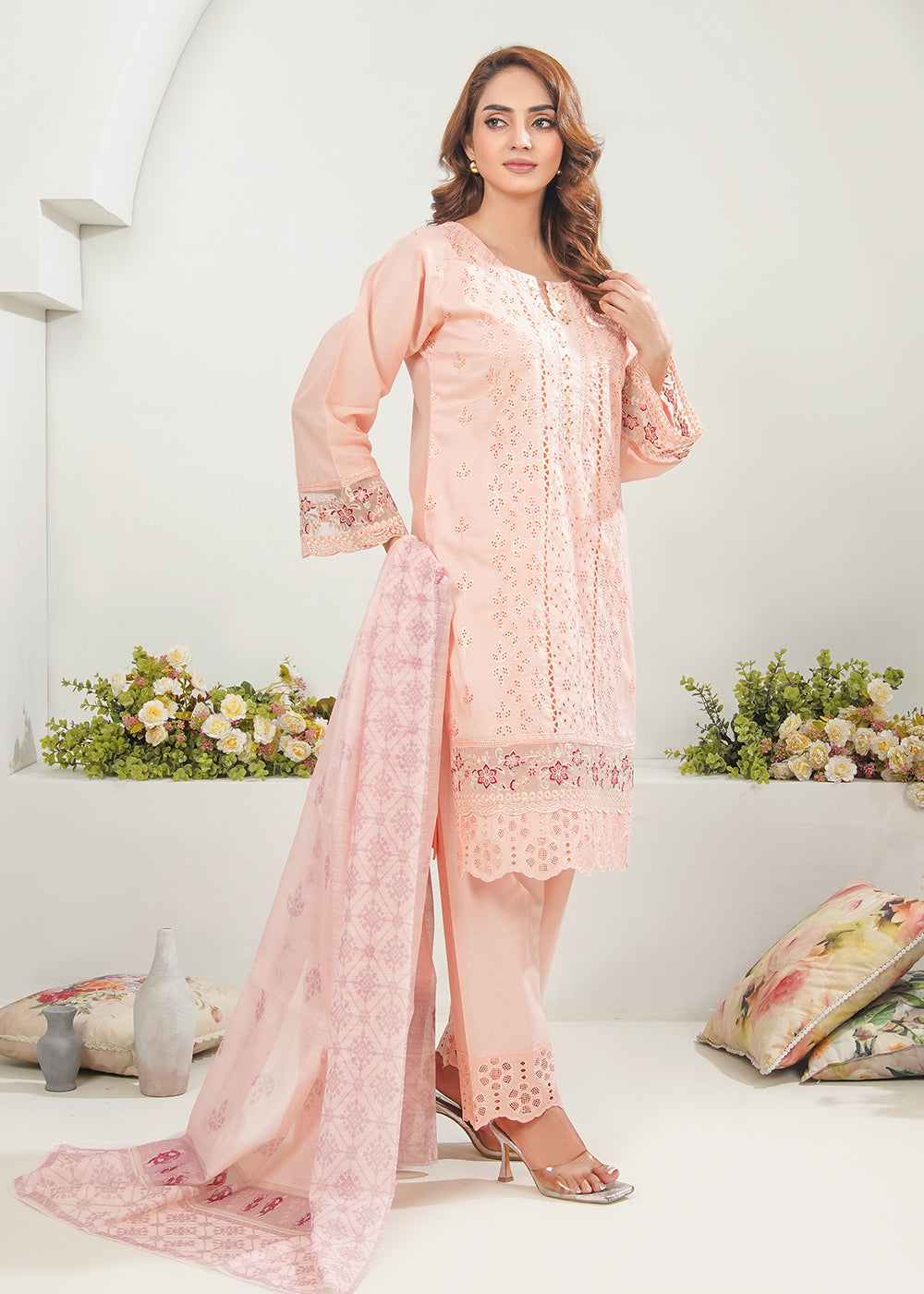 Elara Official Blush Petal Chicken kari Women 3pcs