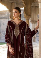 Bin Tayyab BT006529 RED MRN Women 3pcs