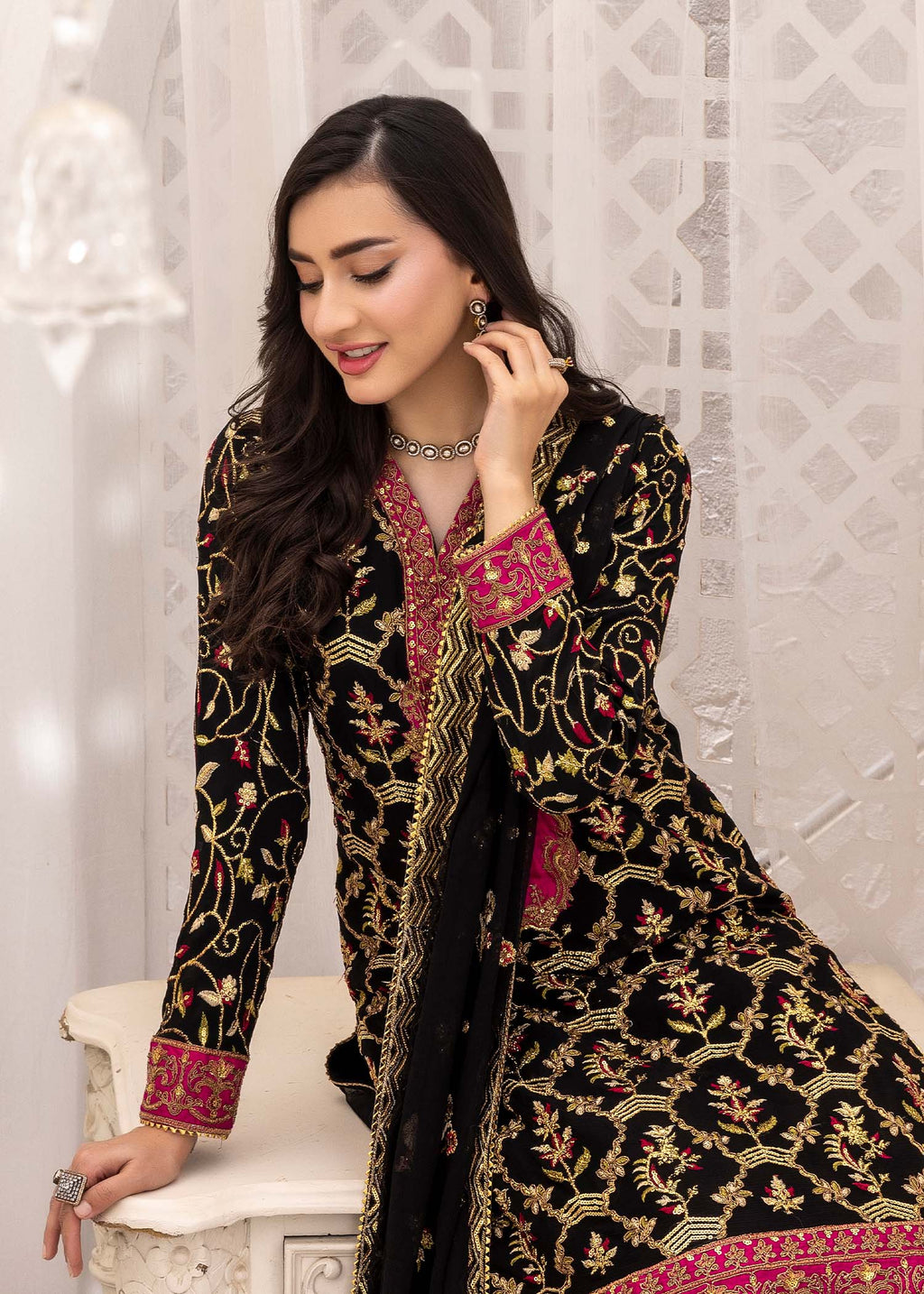 Kanwal Zainab BLACK MUSE Women 3pcs