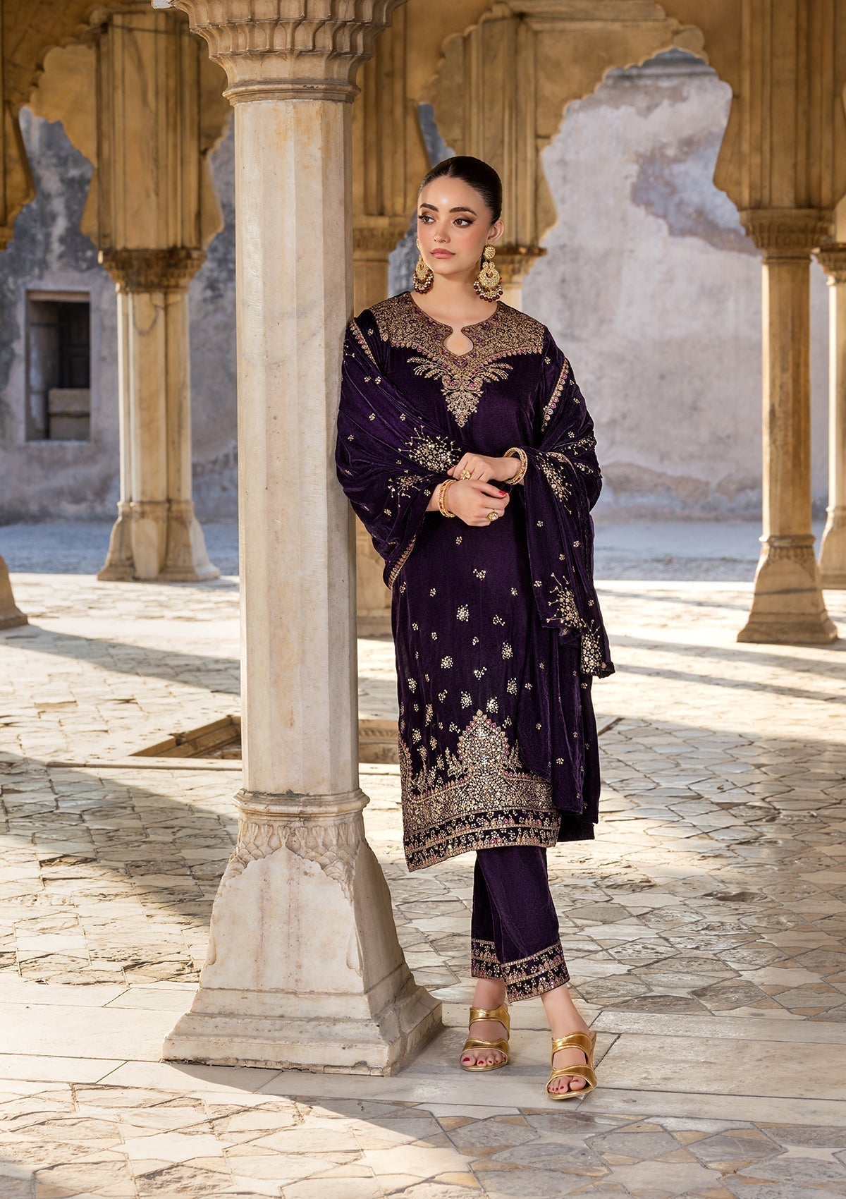 Bin Tayyab BT006529 PUR Women 3pcs