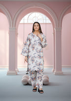 Hamna Kalim MINSA LAWN PRINT TWO PIECE Women 2pcs