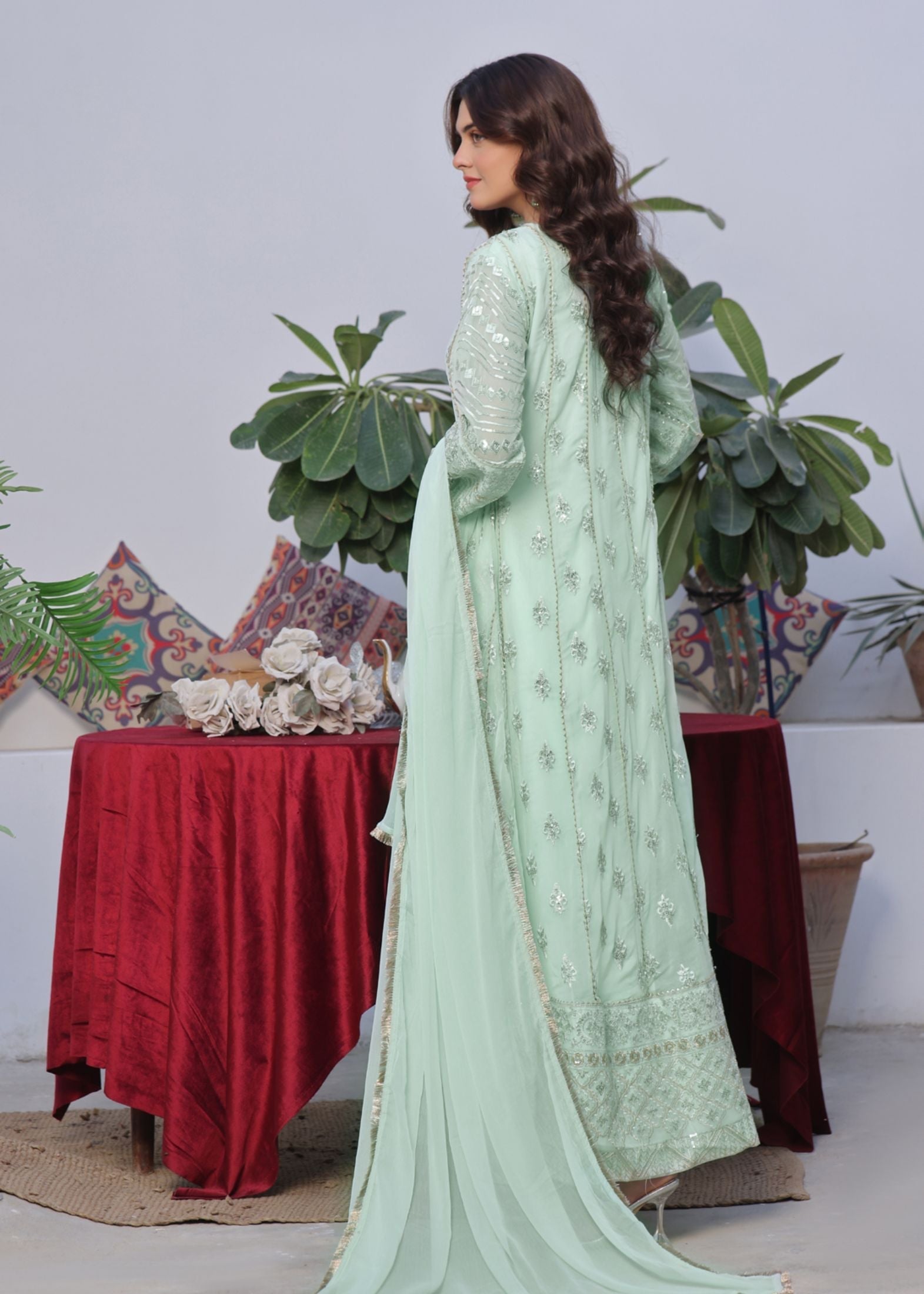 Alsiyab Chandni Pistachio Women 3pcs