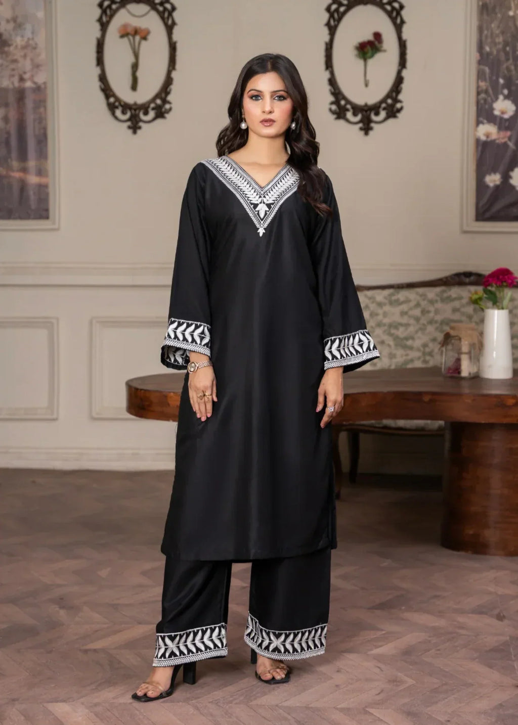Sajfi Closet Jasmine Embroidered Stitched Suit for Women | Summer Collection Women 2pcs