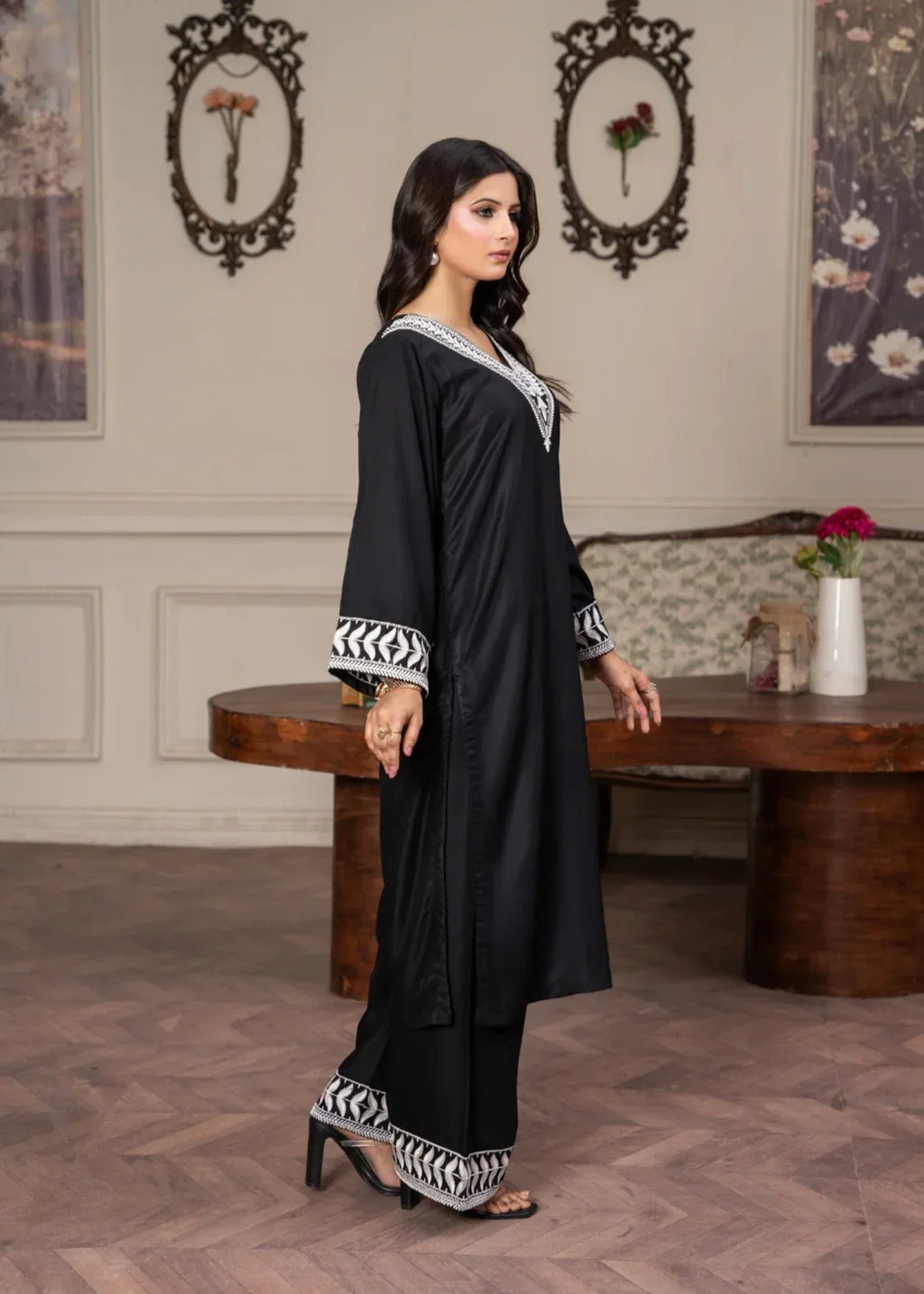 Sajfi Closet Jasmine Embroidered Stitched Suit for Women | Summer Collection Women 2pcs