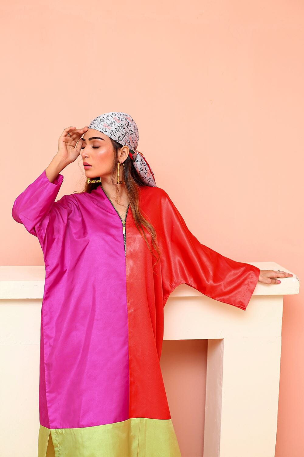 Khas Stitched Silk Shirt DRC 015