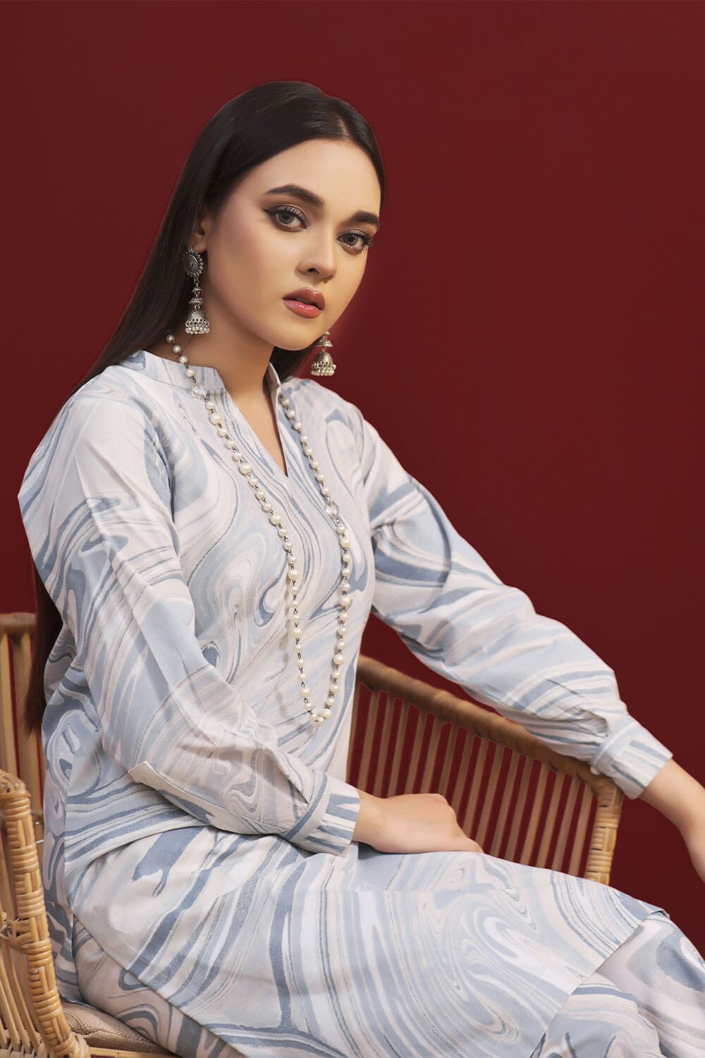 Khas Stitched Cambric SHIRT & TROUSER RKT 059