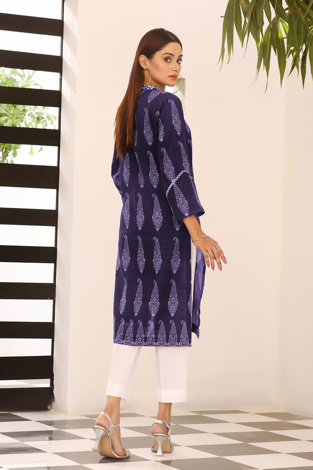 Khas Stitched Self Jacquard Shirt DR 2298 Women 1pcs