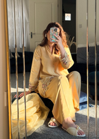 Yolo Pret Embroidered Raw Silk with Farshi Shalwar with Organza Embroidered Bordered Dupatta JASHAN S25 0038 Women 3pcs