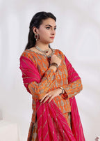Ayesha Closet Naurattan Orange Women 3pcs