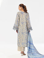 Oaks By Star Textile Mills Embroidered Pret & Unstitched Suit Masoori Lawn Blue Women 3pcs